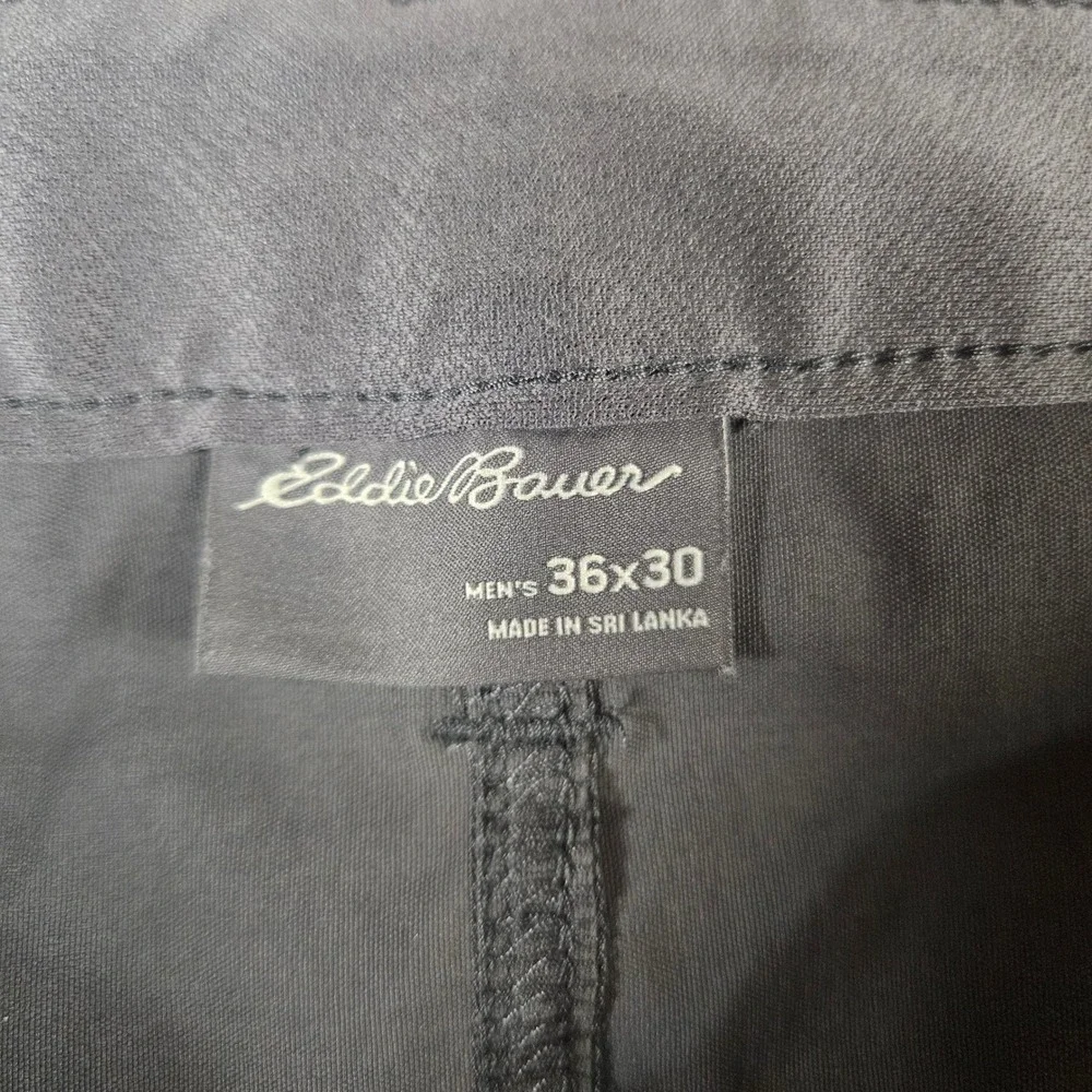 Eddie Bauer Tech Pants Men 36x30 Gray Stretch Hiking Outdoor Gorpcore C3053077